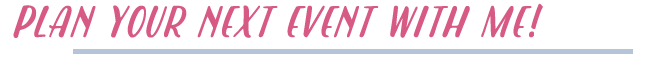 plan your event